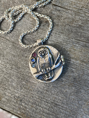 Little owl locket