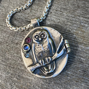 Little owl locket
