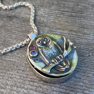 Little owl locket