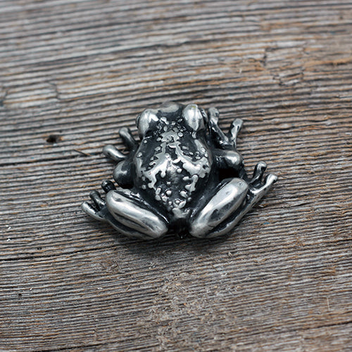 Fat tree frog brooch