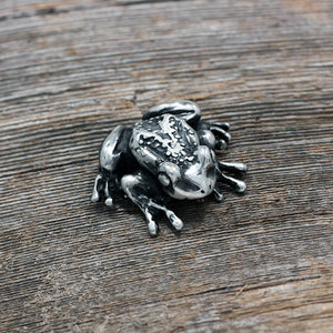 Fat tree frog brooch