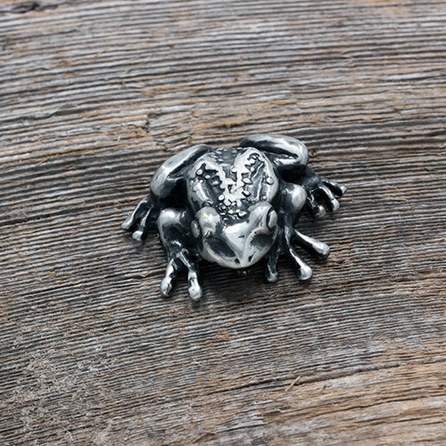 Fat tree frog brooch