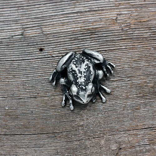 Fat tree frog brooch